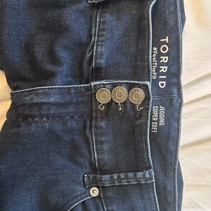 Torrid Dark Blue Skinny Jeans